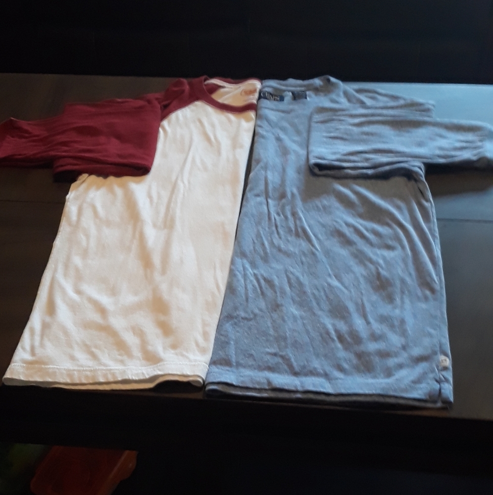 Two men's long sleeve shirts